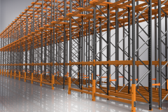 Double-Deep Cold Room Rack - Render